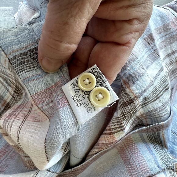 Tommy Bahama Mens Relax Linen Short Sleeve Shirt Large - Picture 12 of 12